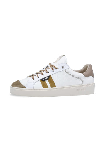Sneakers in pelle e camoscio white  e beige - D-Ethan