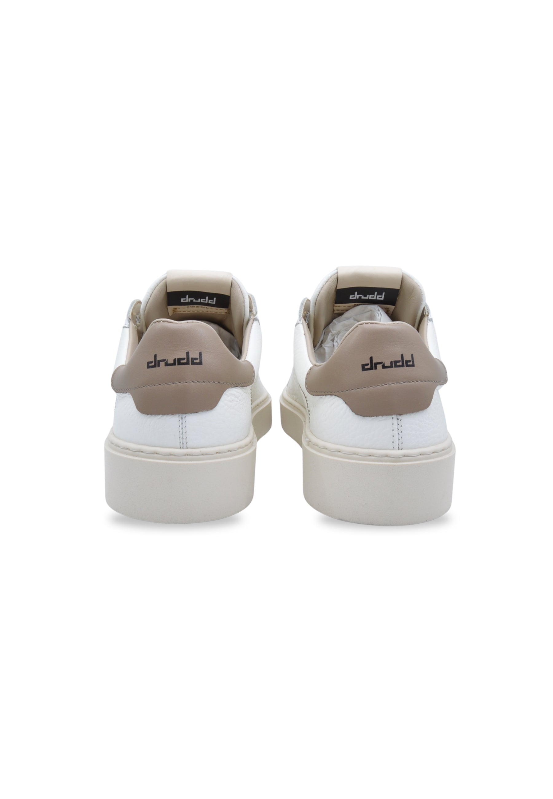 Sneakers in pelle e camoscio white  e beige - D-Ethan