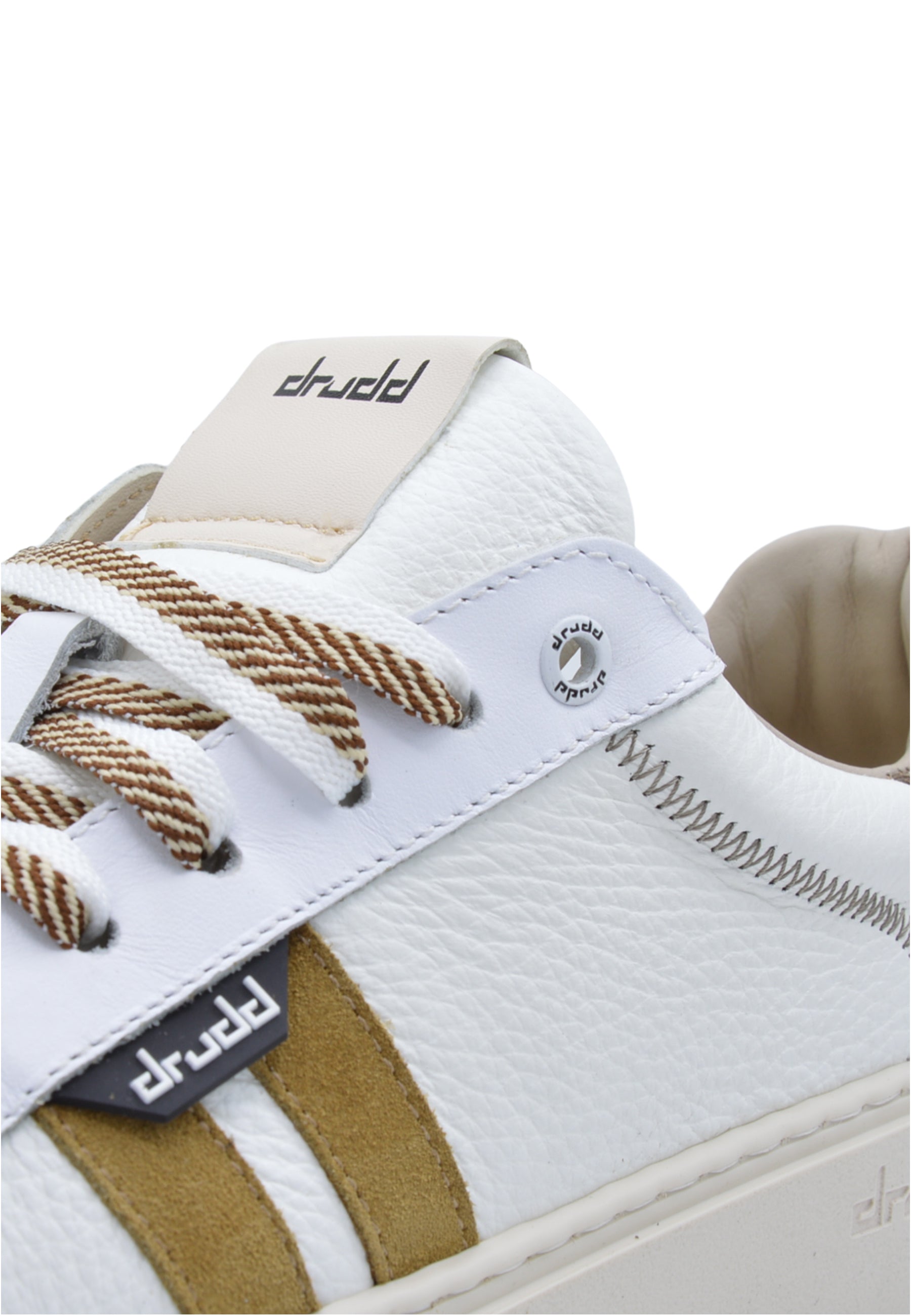 Sneakers in pelle e camoscio white  e beige - D-Ethan