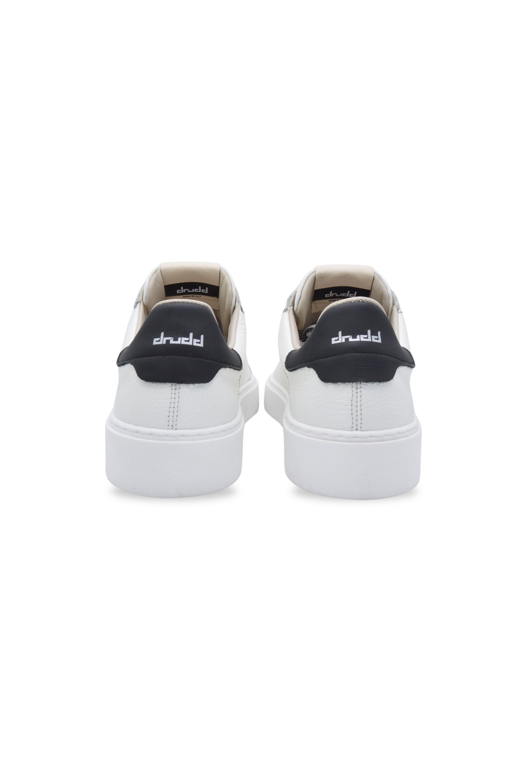 Sneakers in pelle e camoscio white e black - D-Ethan