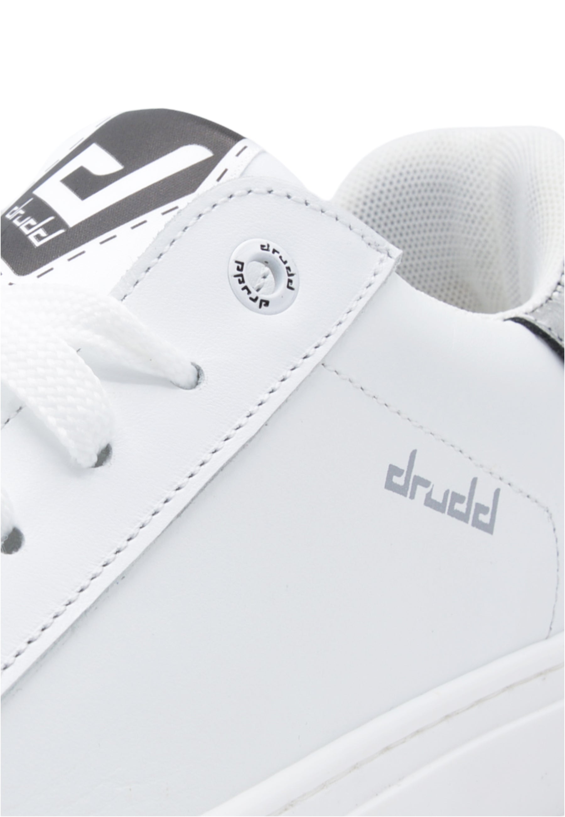 Sneakers Pelle Vitello Bianco e Argento - D-Frida