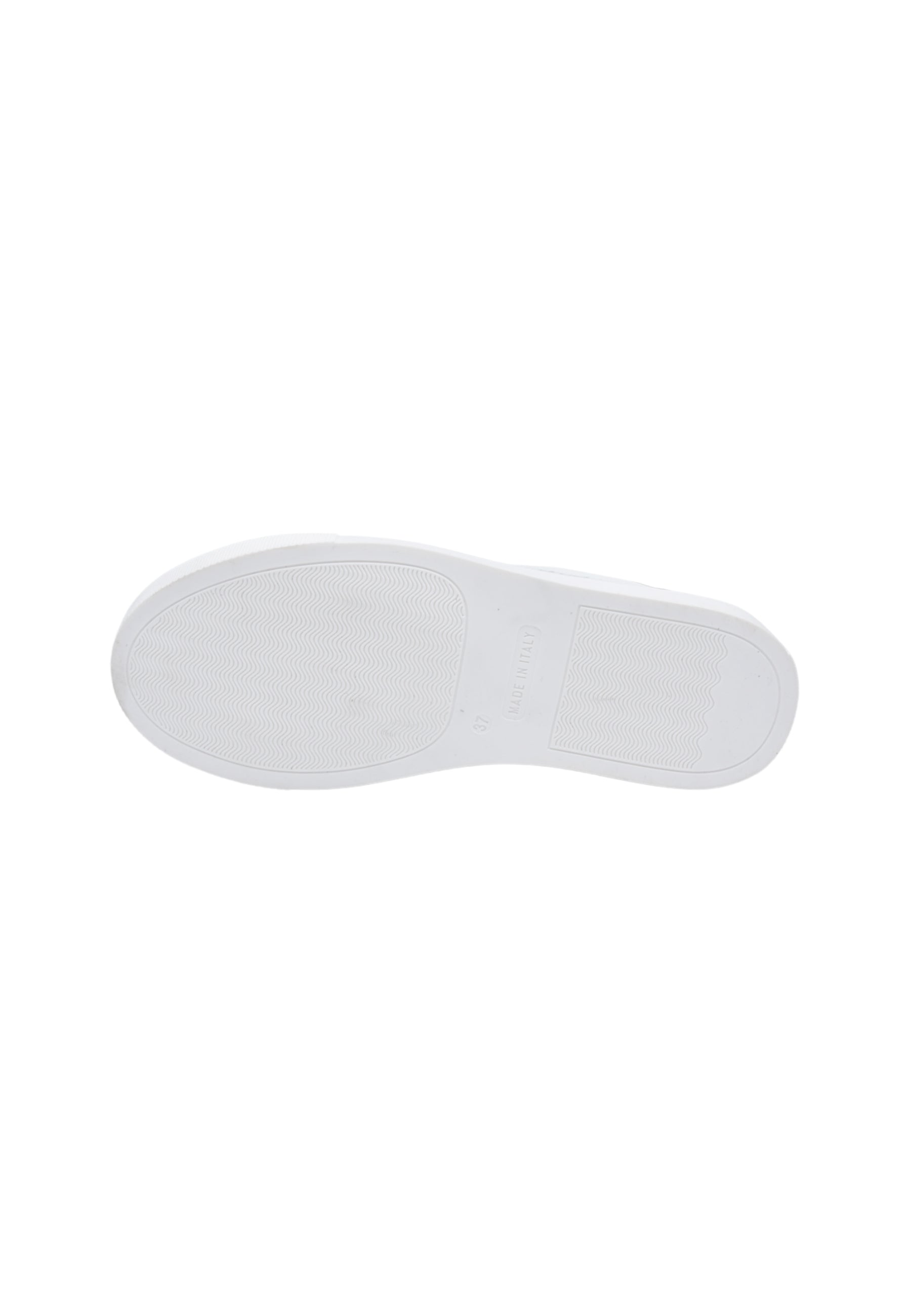 Sneakers Pelle Vitello Bianco e Argento - D-Frida