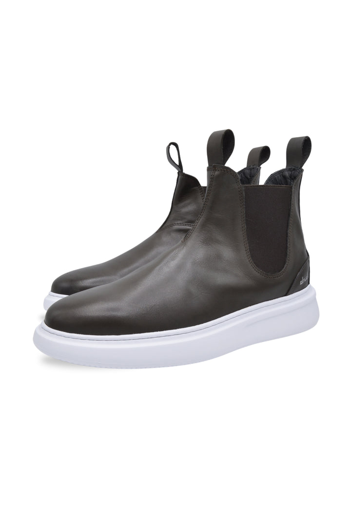 Stivaletto sneakers in pelle marrone- D-LOUIS