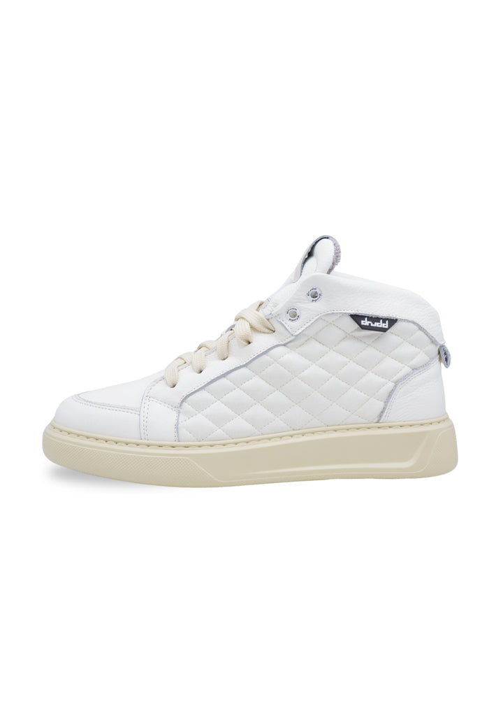 Sneakers in pelle martellata bianca - D-Mark