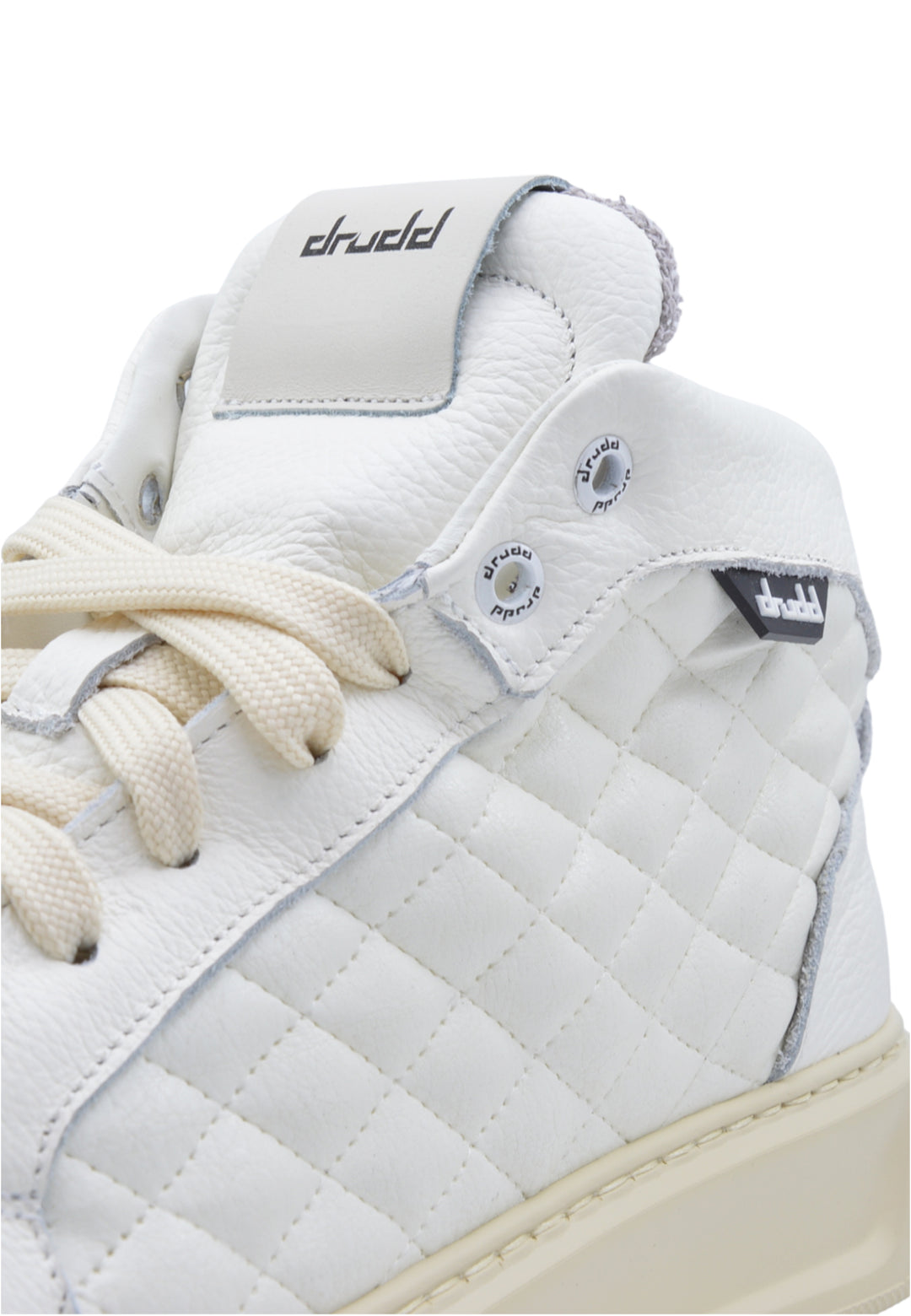 Sneakers in pelle martellata bianca - D-Mark