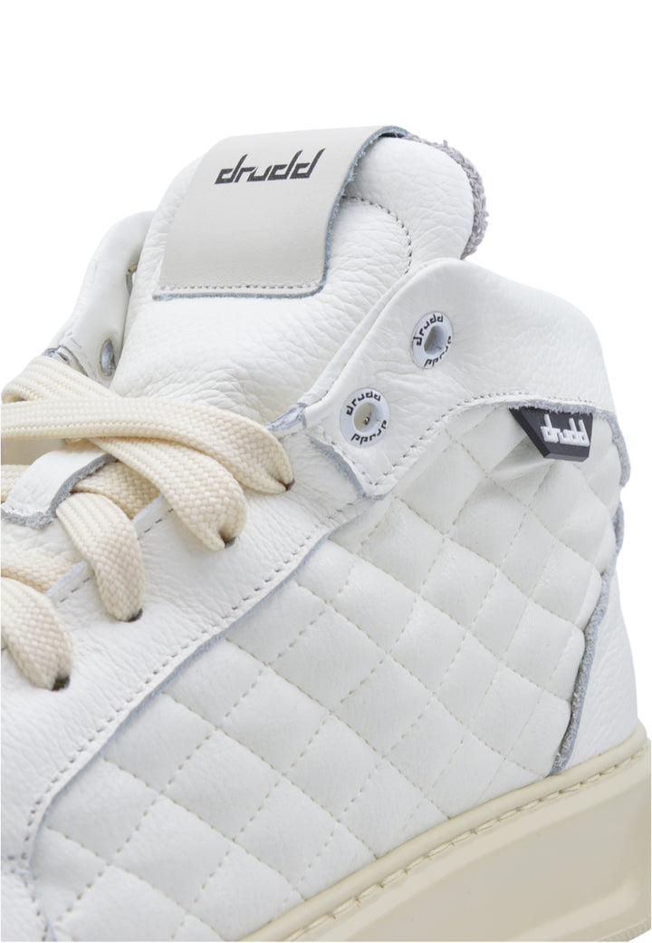 Sneakers in pelle martellata bianca - D-Mark