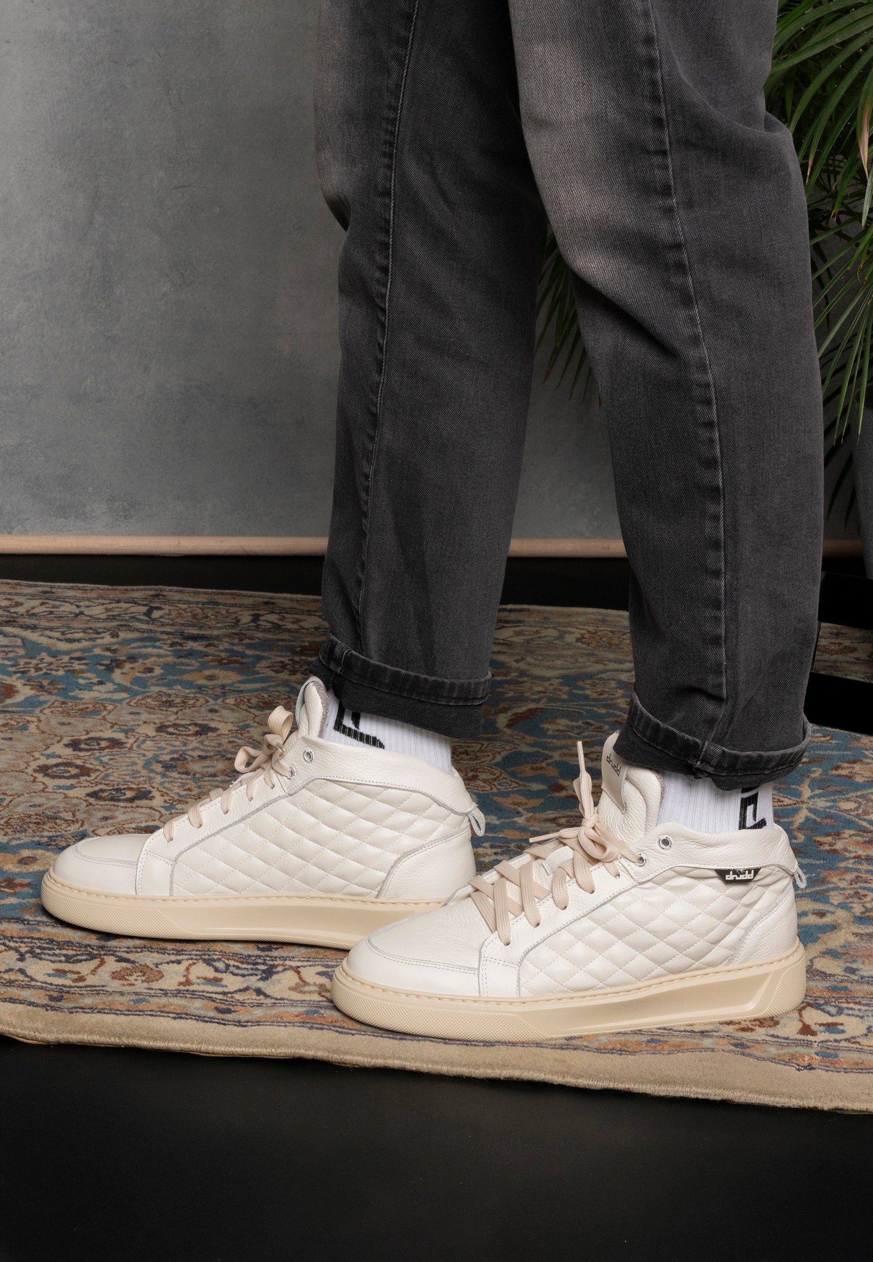 Sneakers in pelle bianca - D-Mark