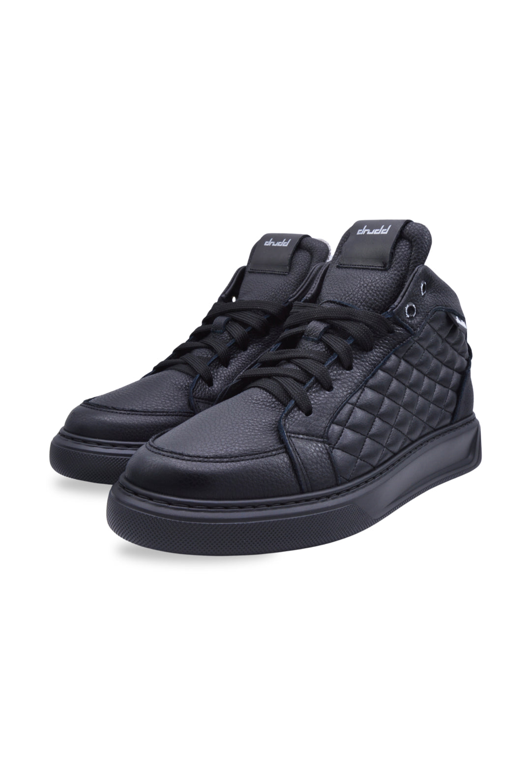 Sneakers in pelle martellata nera - D-Mark
