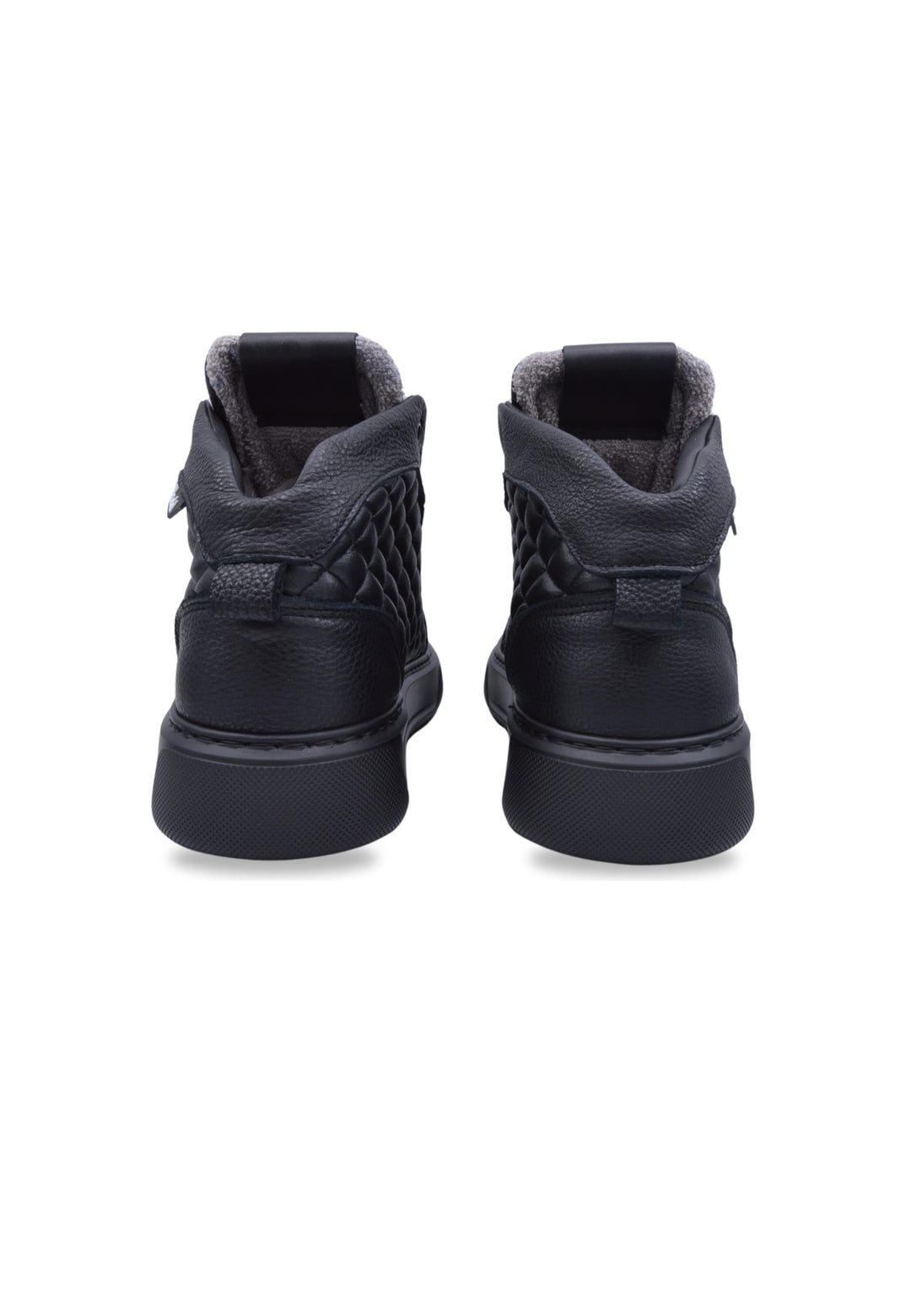 Sneakers in pelle martellata nera - D-Mark