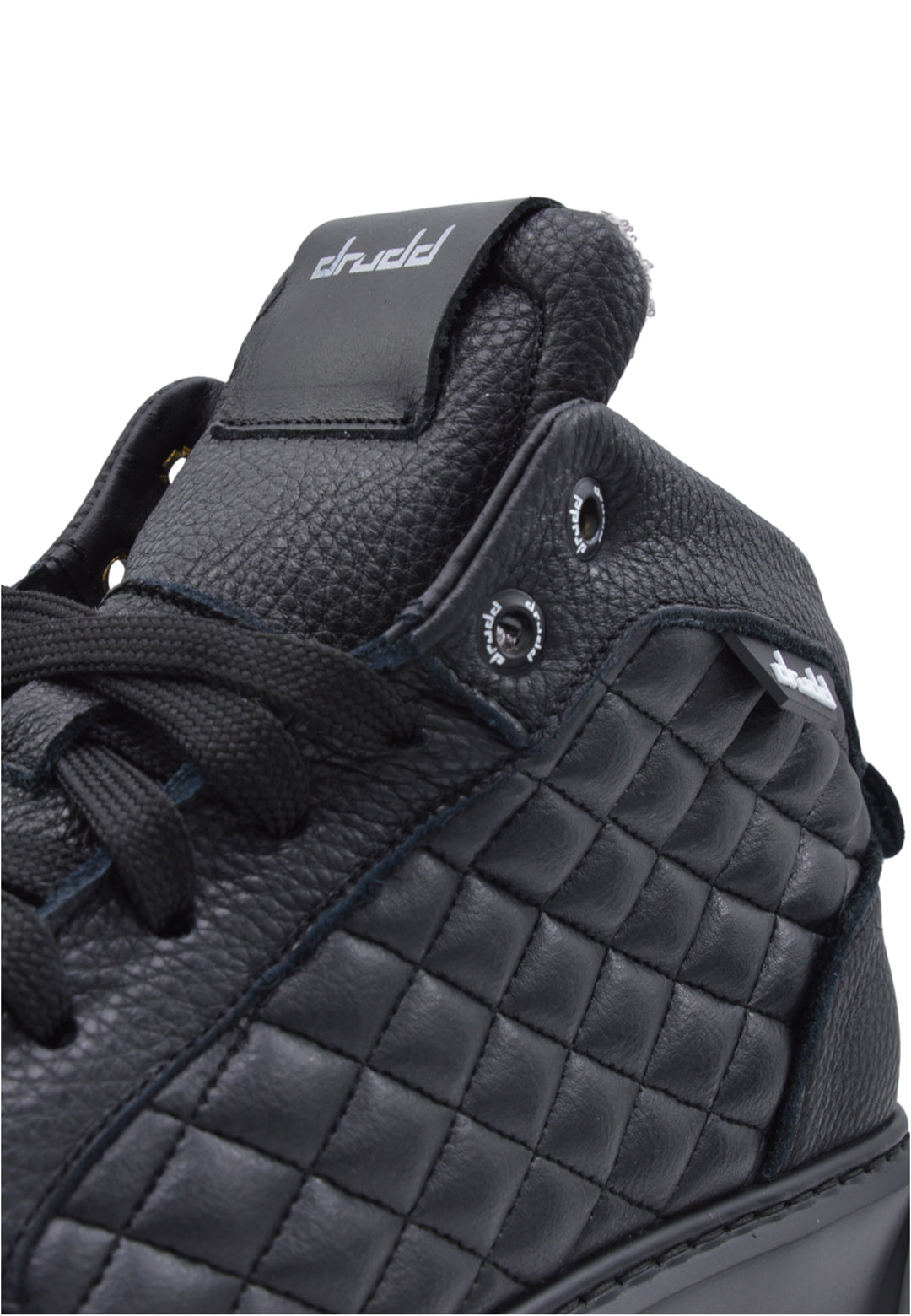 Sneakers in pelle martellata nera - D-Mark