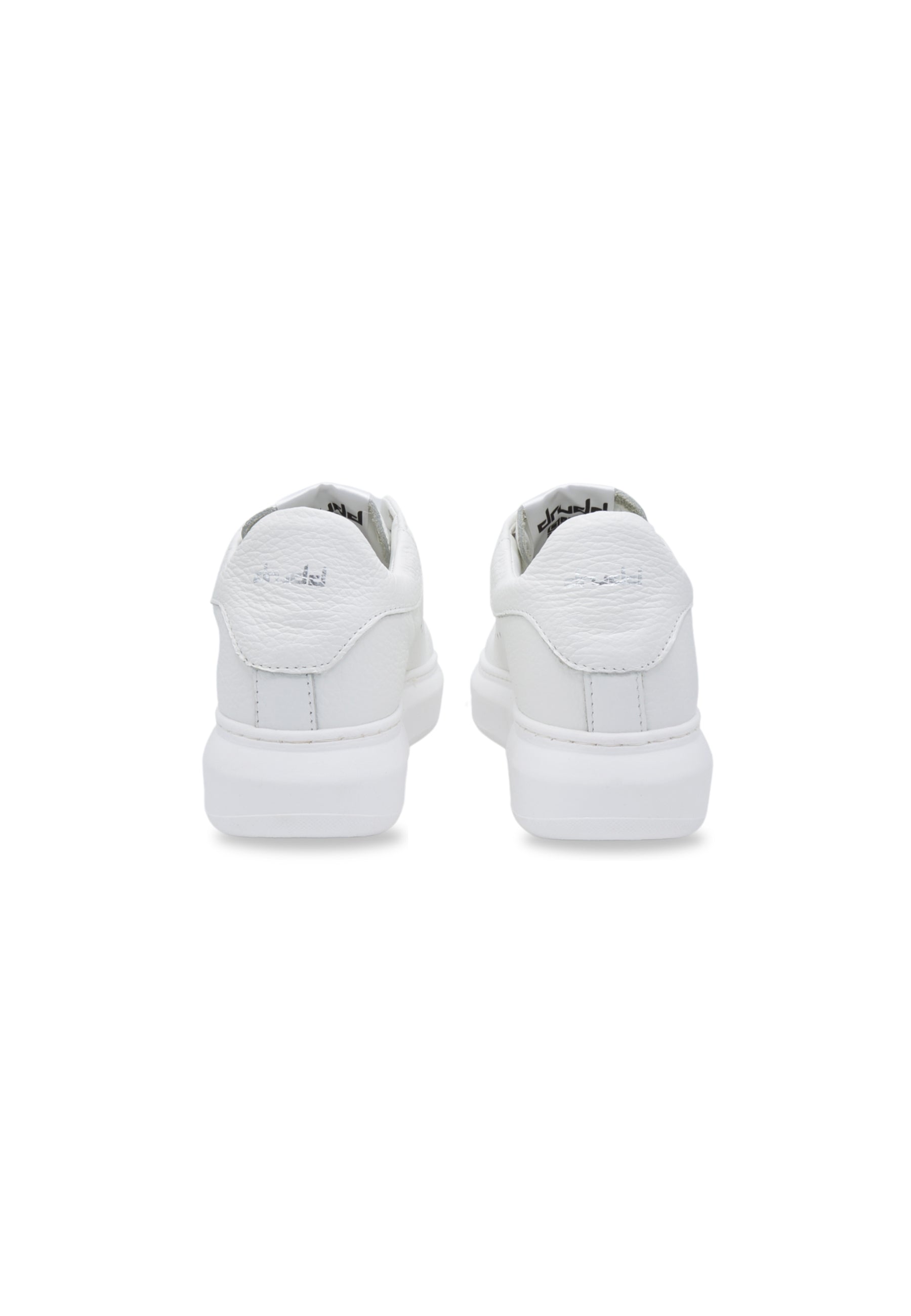 Sneakers Pelle Bottalata Bianco - D-MONTY