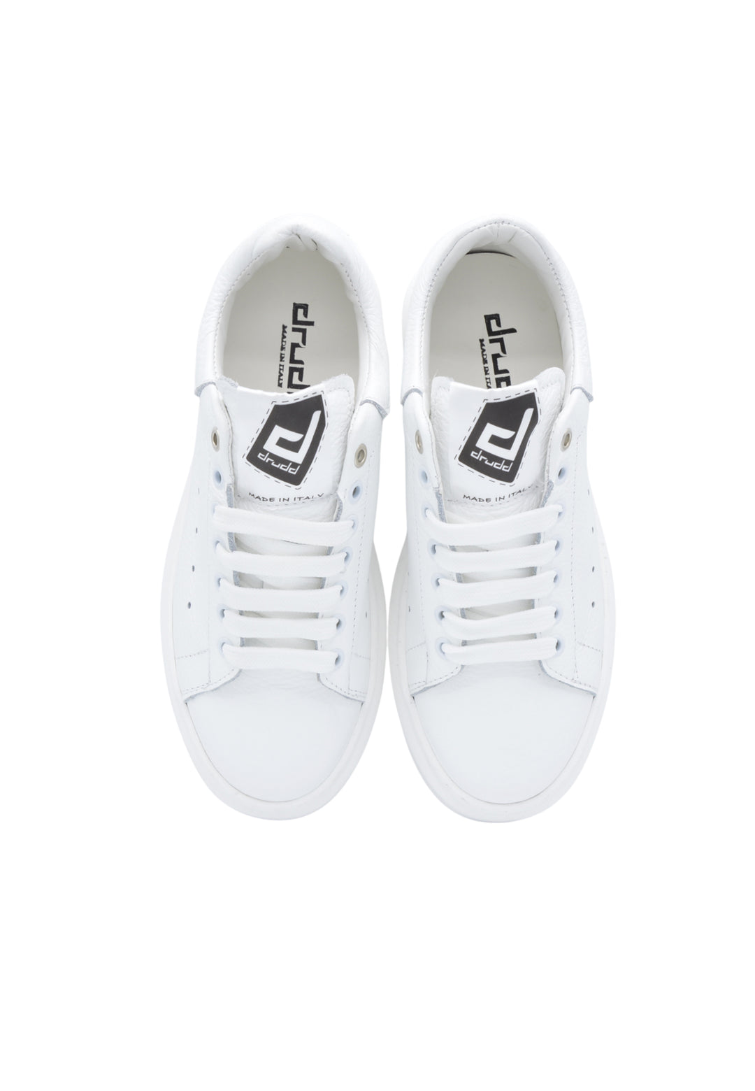 Sneakers Pelle Bottalata Bianco - D-MONTY