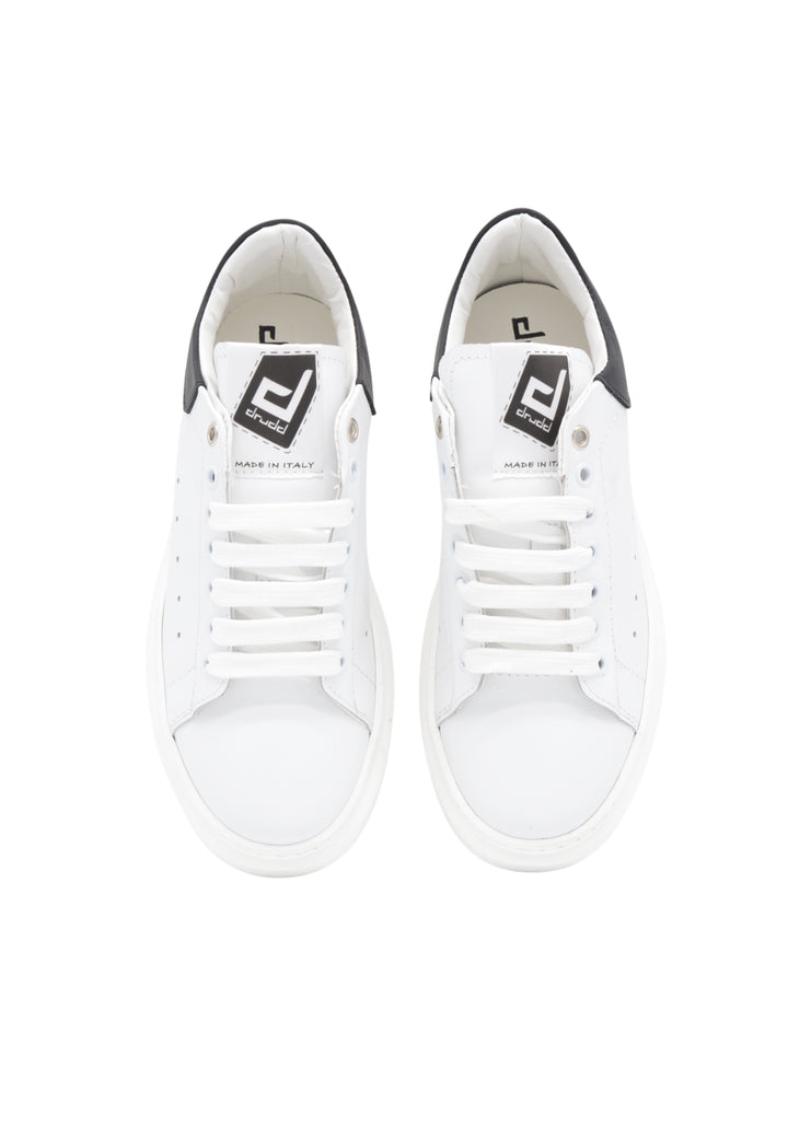 Sneakers Pelle Vitello Bianco - D-REY1D