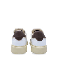 Sneakers in pelle bianca e beige - D-Nathan