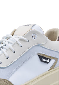Sneakers in pelle bianca e beige - D-Nathan