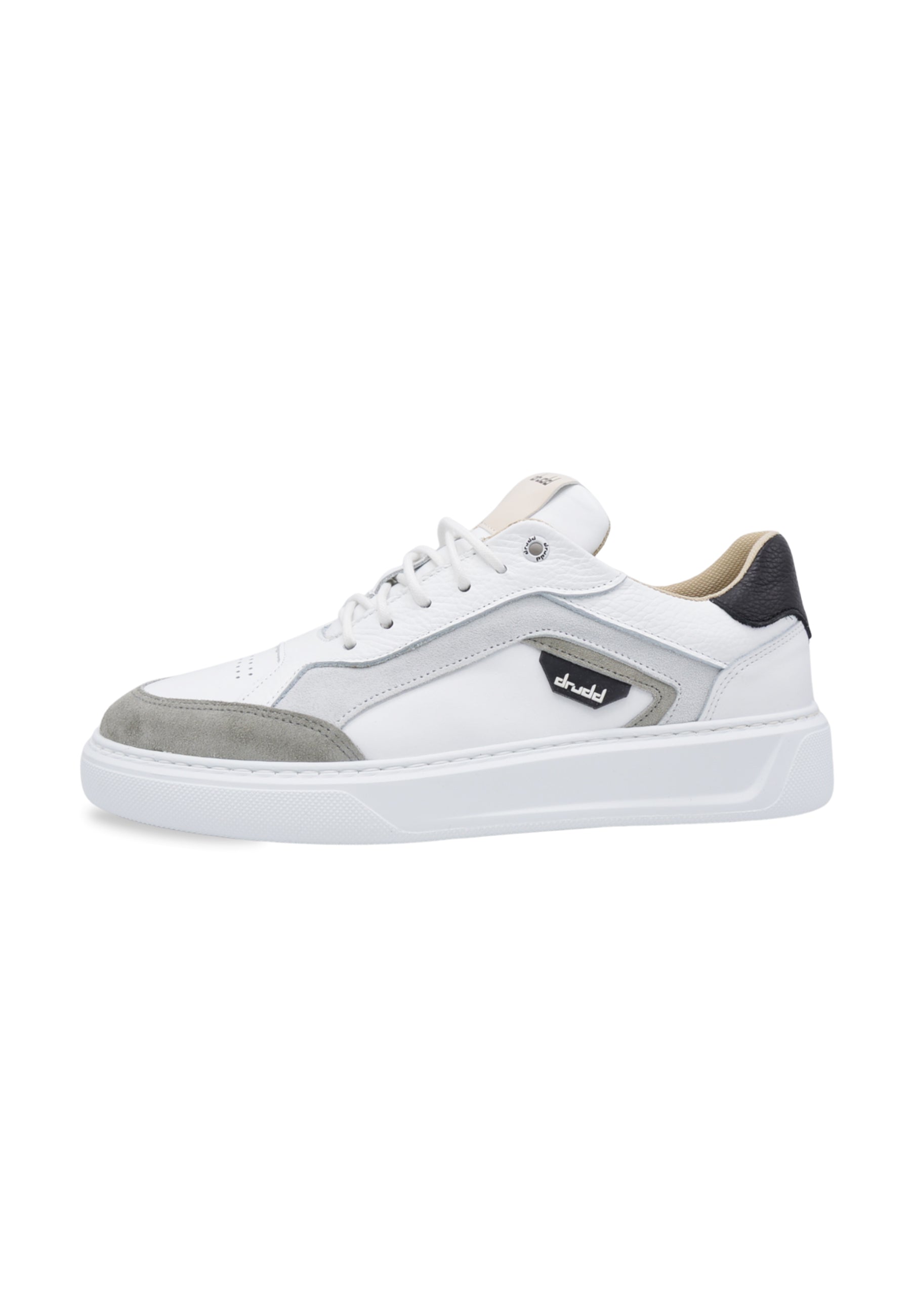 Sneakers in pelle bianca e nera - D-Nathan