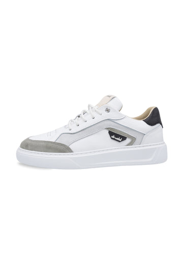 Sneakers in pelle bianca e nera - D-Nathan