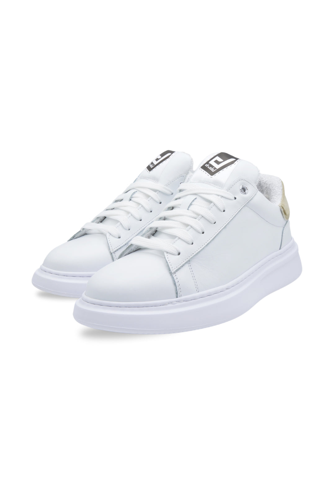 Sneakers Pelle Bianco e Sabbia - D-Noah