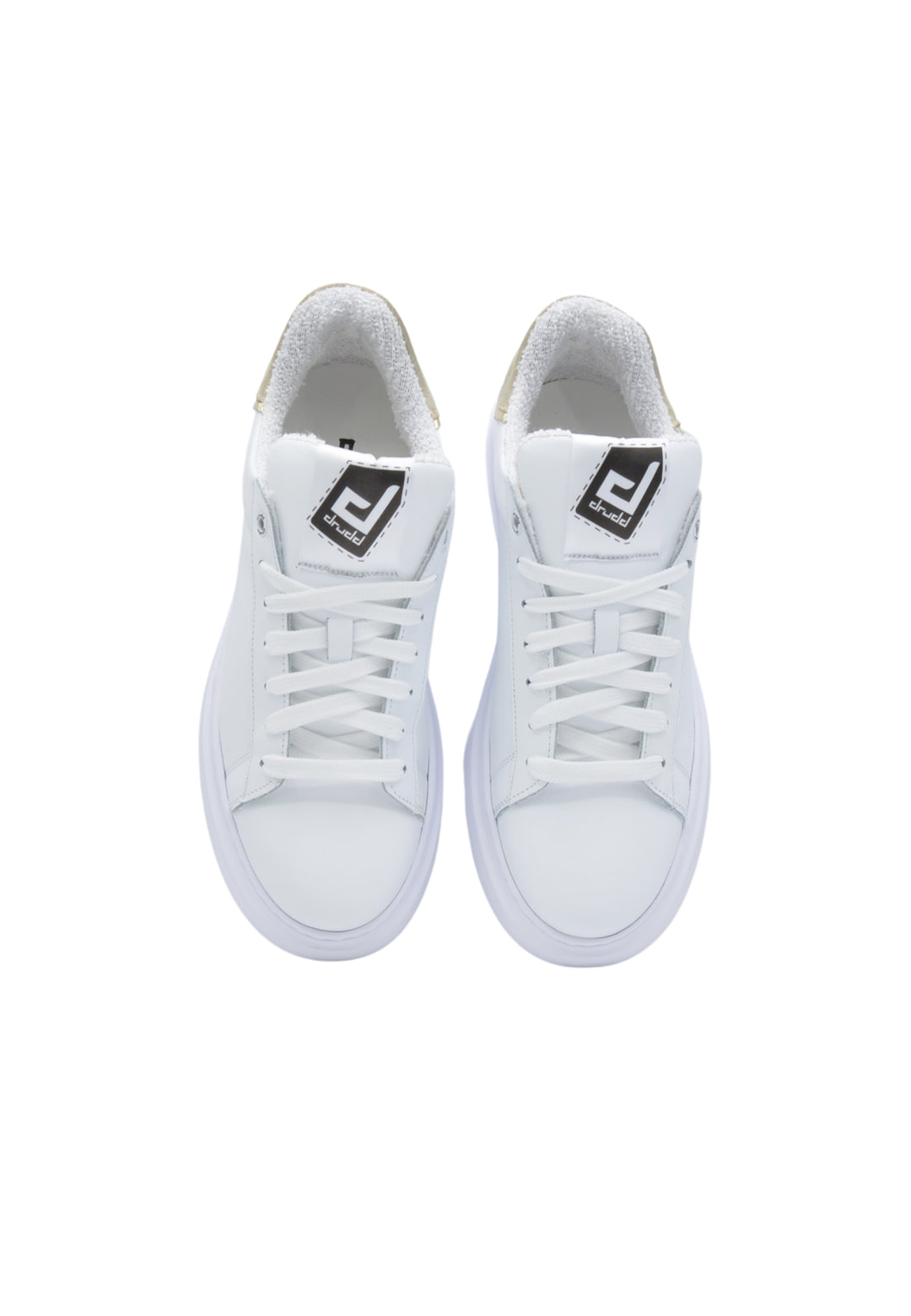 Sneakers Pelle Bianco e Sabbia - D-Noah