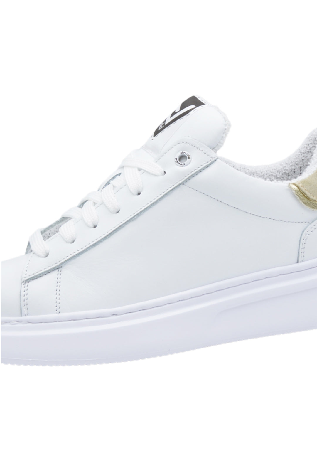 Sneakers Pelle Bianco e Sabbia - D-Noah