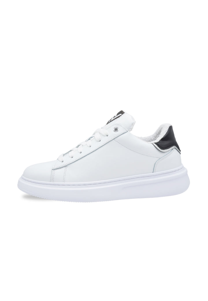 Sneakers Pelle Bianco e Nero - D-Noah