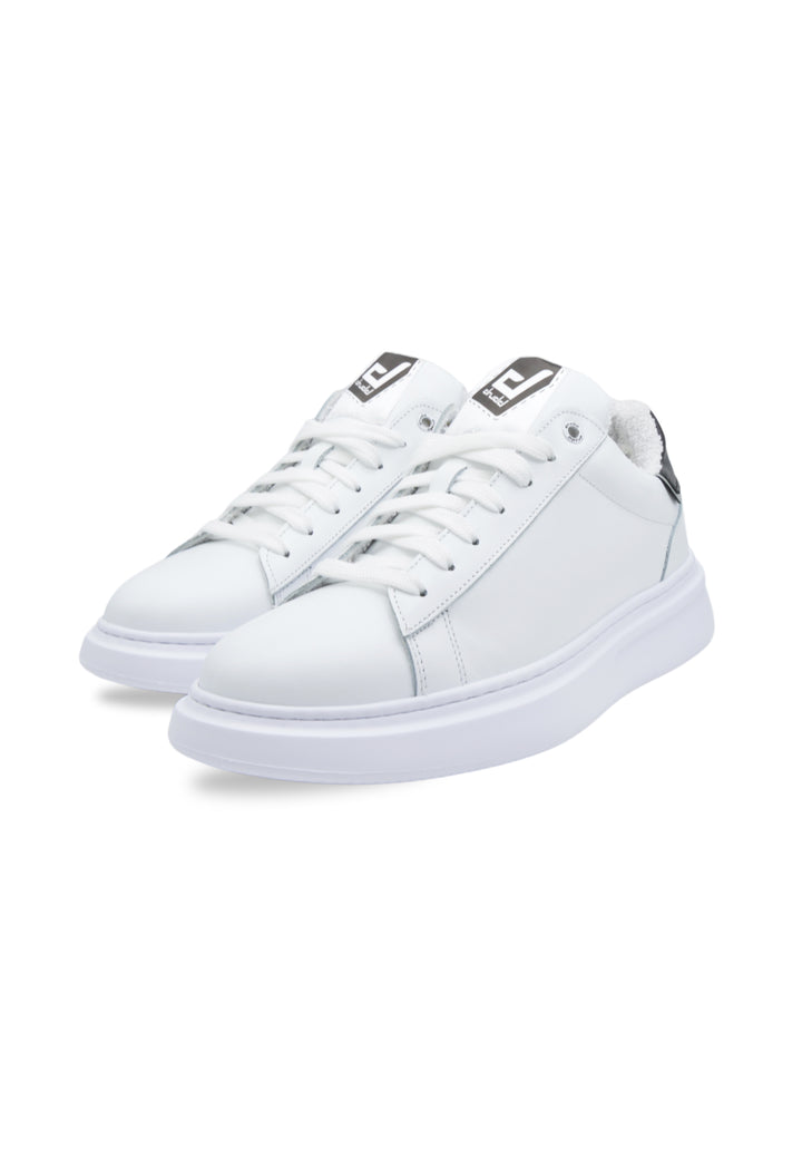 Sneakers Pelle Bianco e Nero - D-Noah