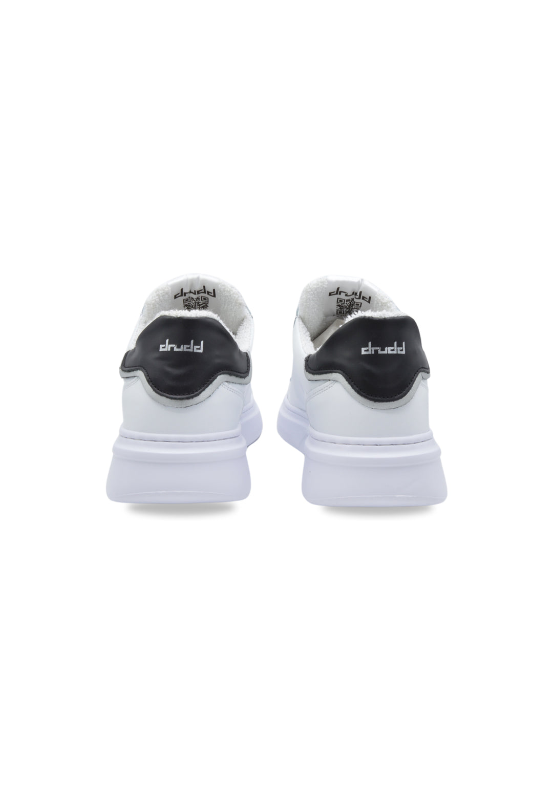 Sneakers Pelle Bianco e Nero - D-Noah