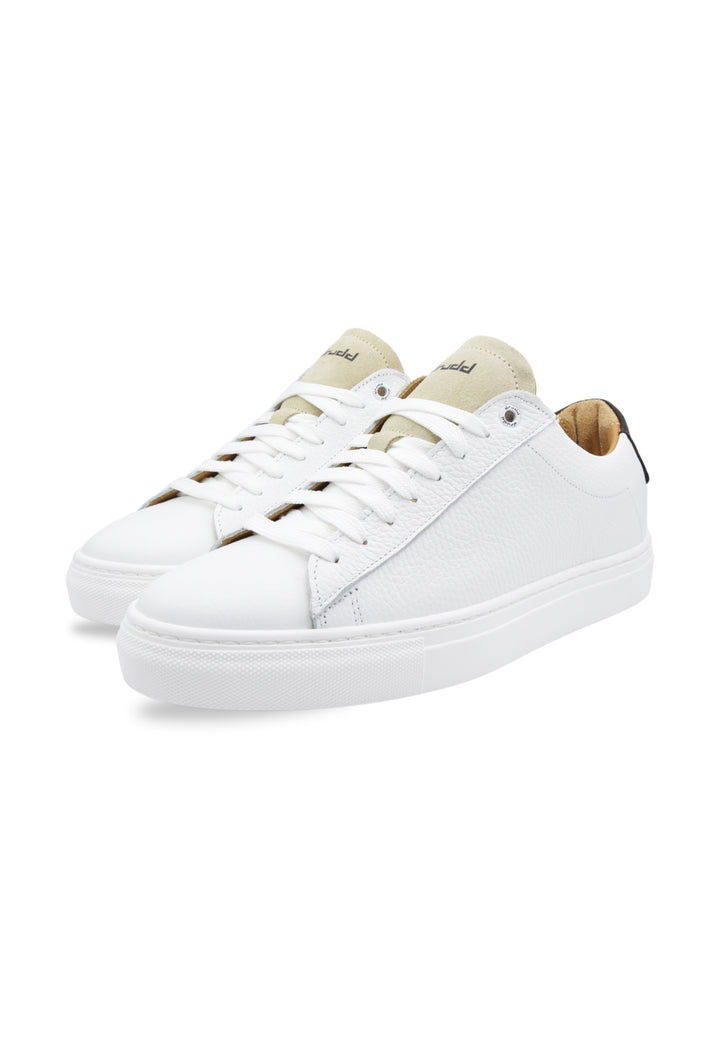 Sneakers Pelle Bottalata Bianca - sabbia - Richard