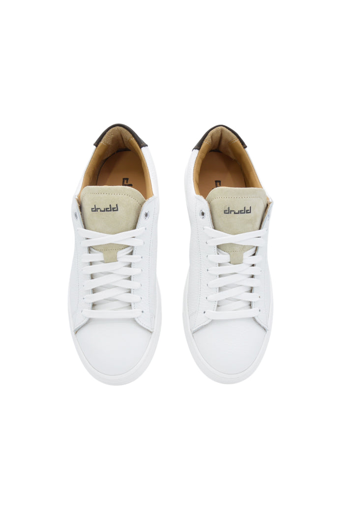 Sneakers Pelle Bottalata Bianca - sabbia - Richard