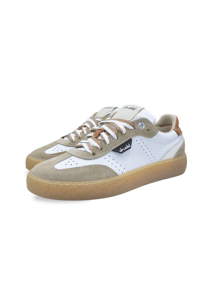 Sneakers in pelle e camoscio bianco e beige - D-Sylmar