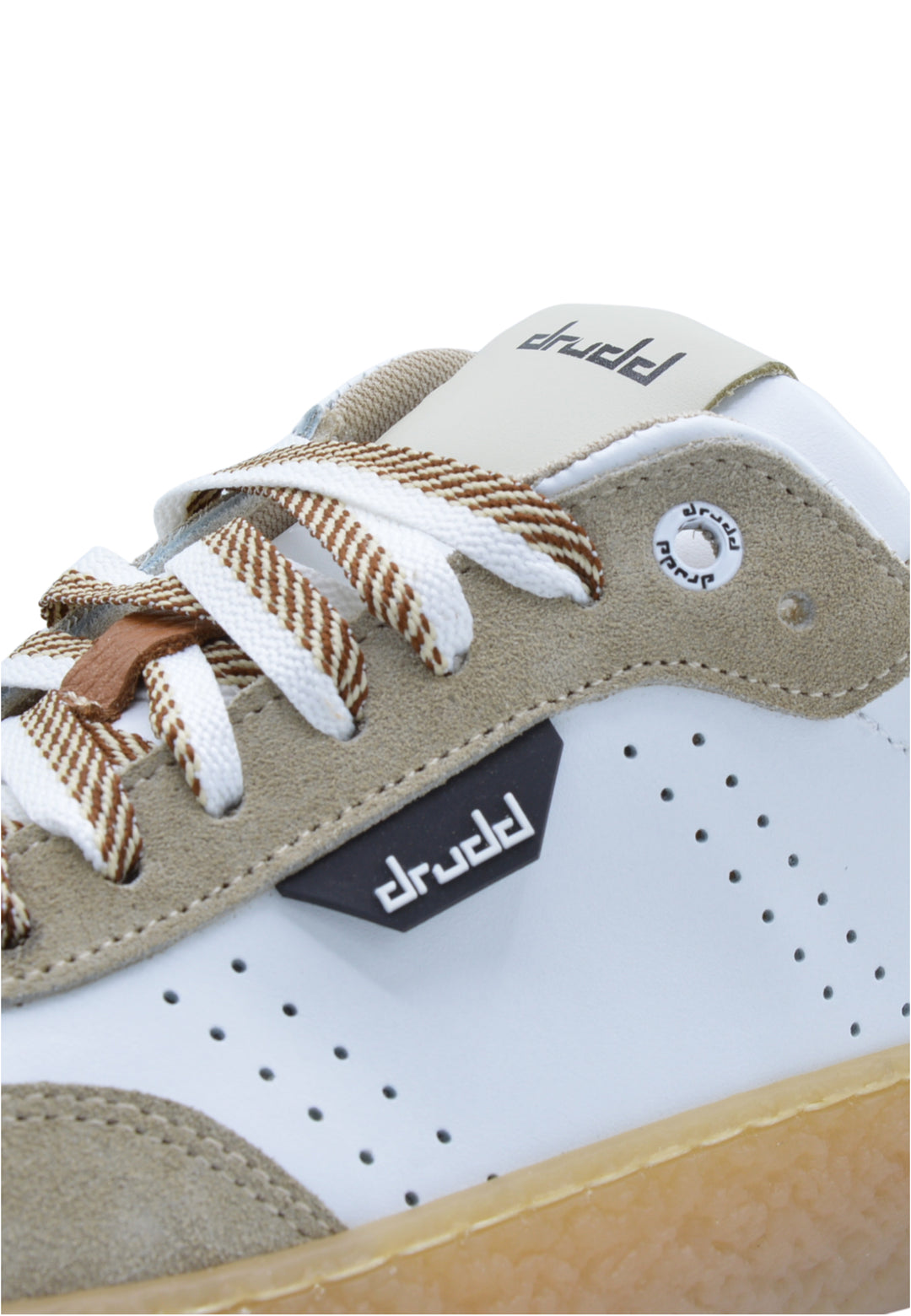 Sneakers in pelle e camoscio bianco e beige - D-Sylmar