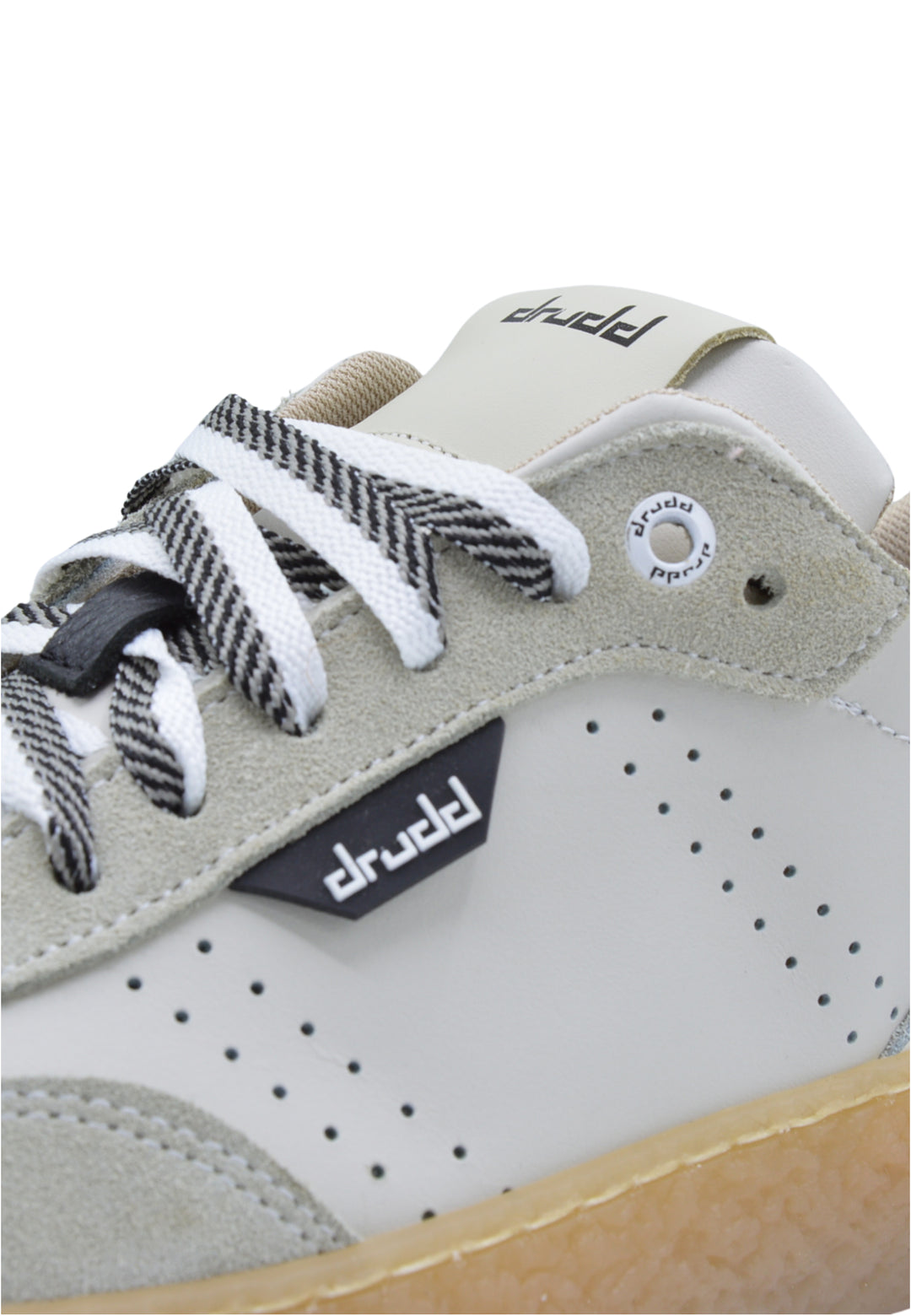 Sneakers in pelle e camoscio bianco e nero - D-Sylmar