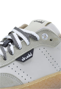 Sneakers in pelle e camoscio bianco e nero - D-Sylmar