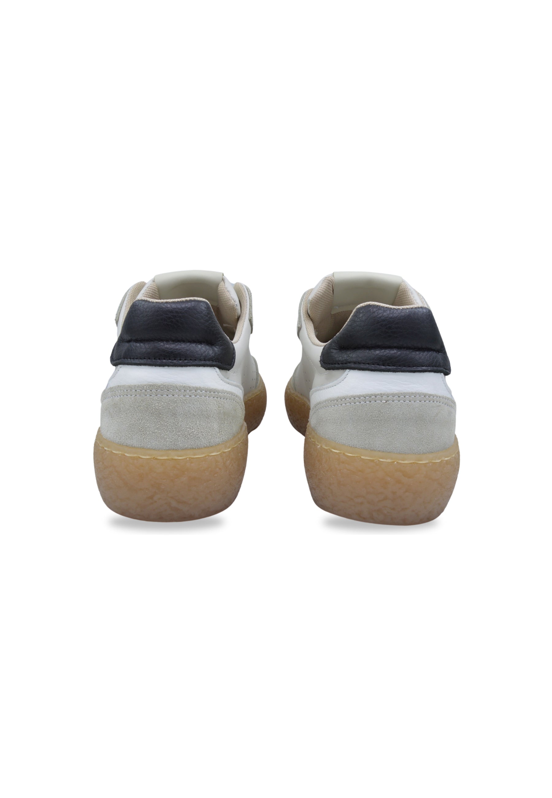 Sneakers in pelle e camoscio bianco e nero - D-Sylmar