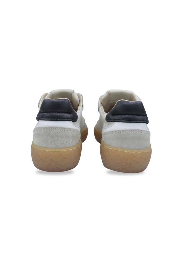 Sneakers in pelle e camoscio bianco e nero - D-Sylmar