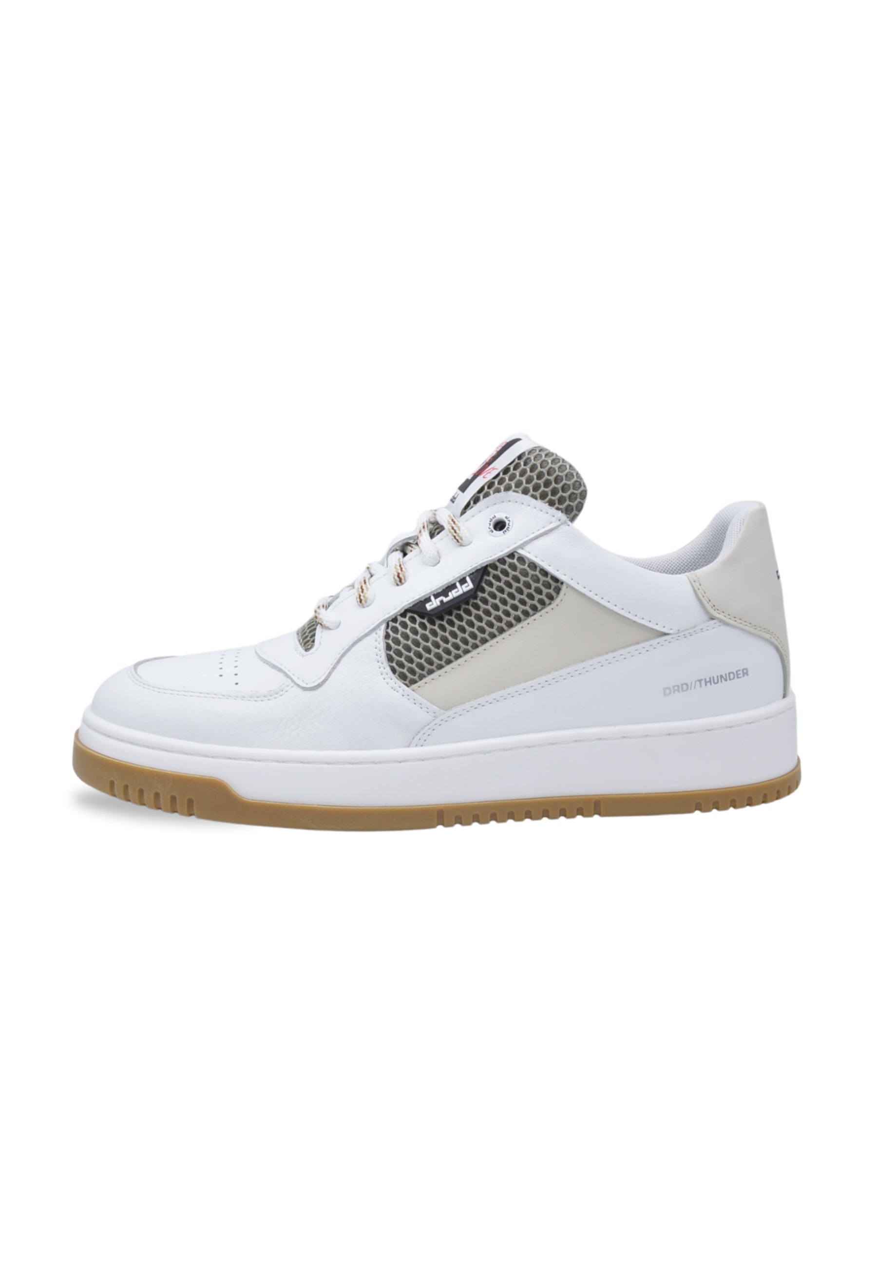 Sneakers in pelle bianca e beige - D-Thunder