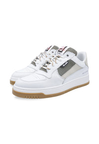 Sneakers in pelle bianca e beige - D-Thunder
