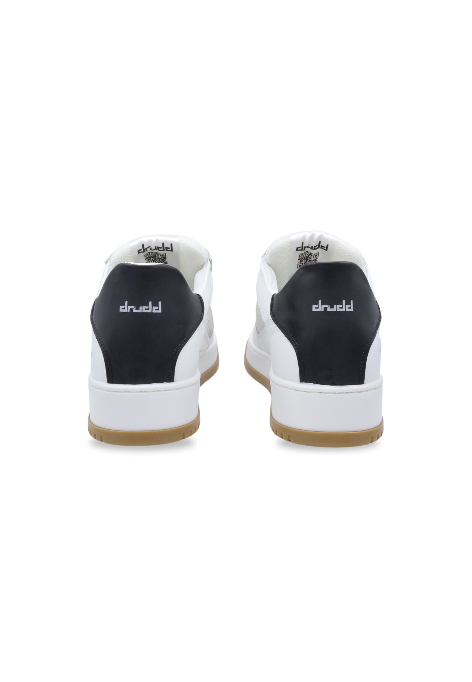 Sneakers in pelle bianca e nera - D-Thunder