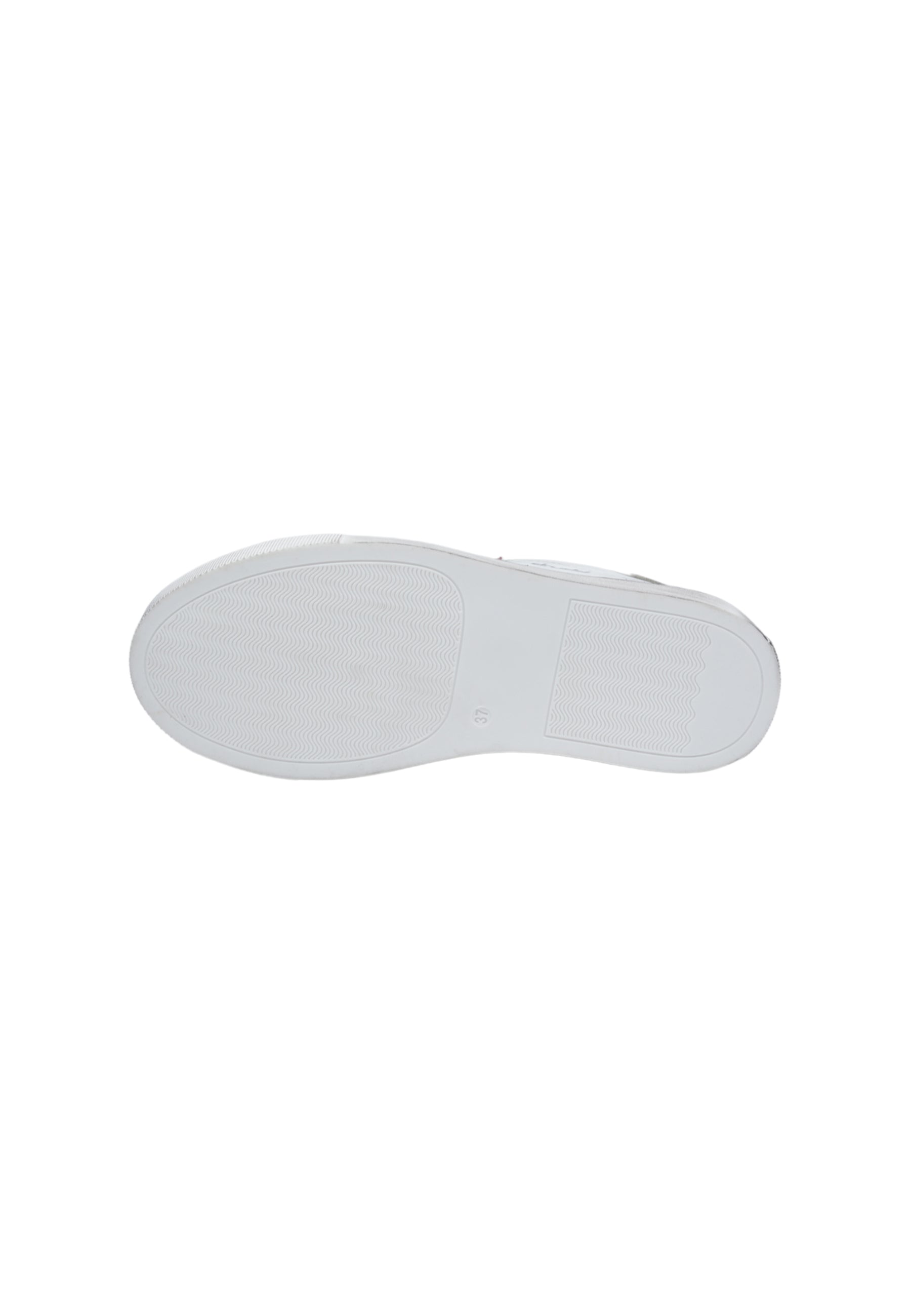 Sneakers Pelle Vitello Bianco e Rosa- D-Trini