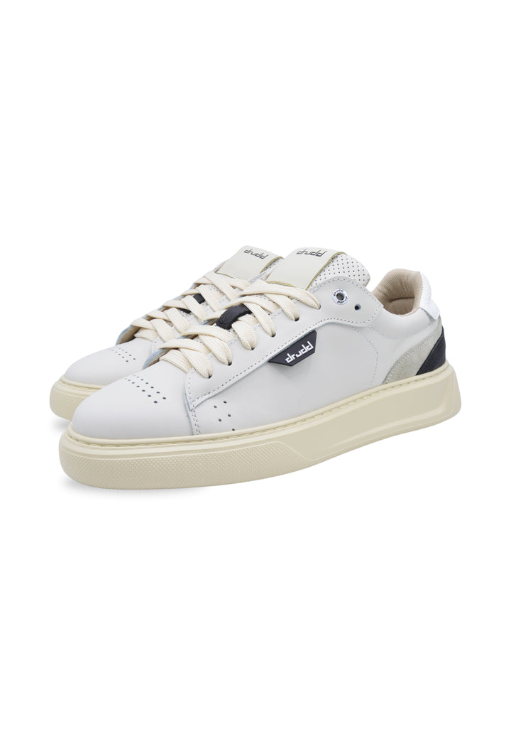 Sneakers in pelle e camoscio off-white  e nero - D-Ventura