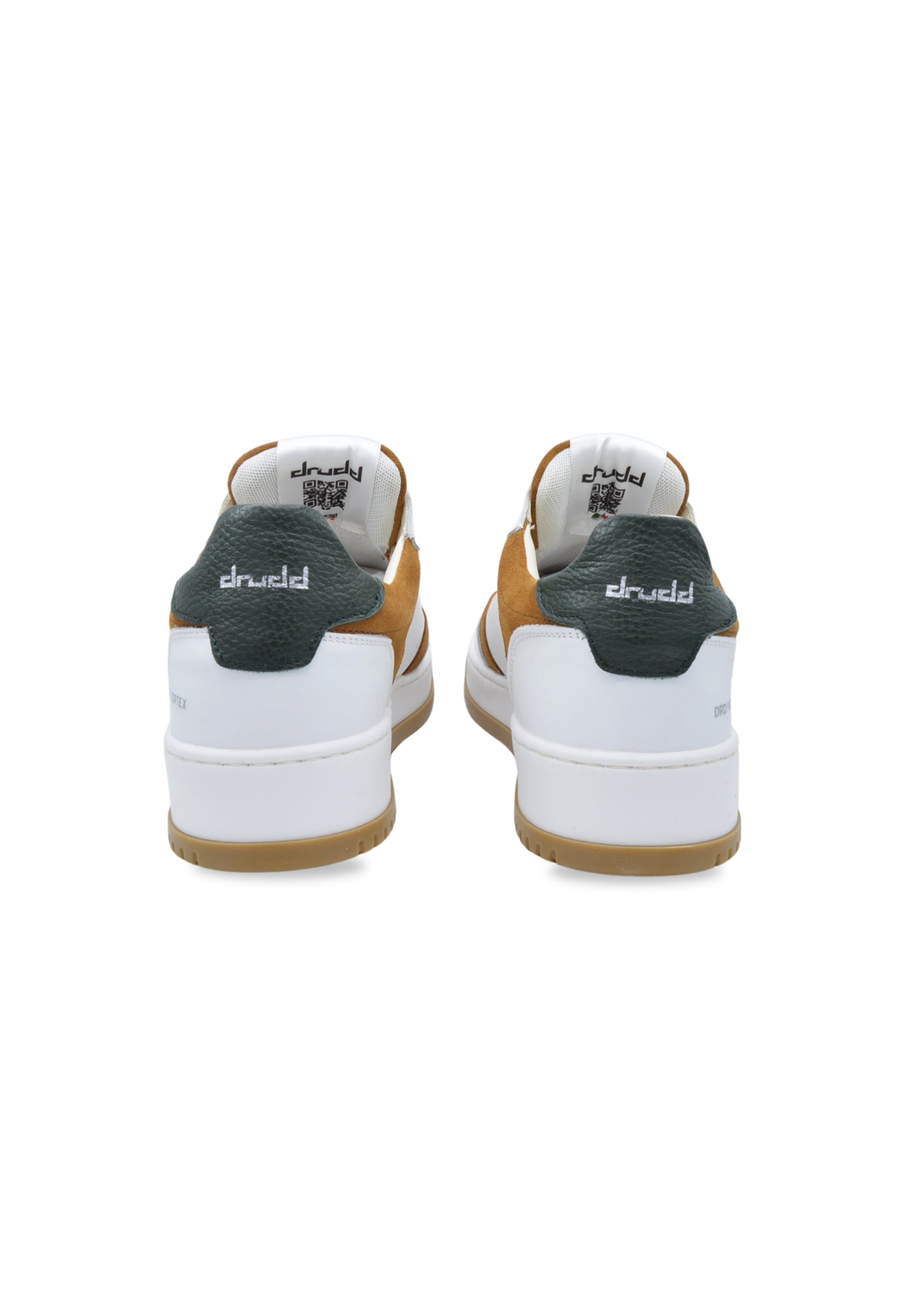 Sneakers in pelle bianca e cuoio - D-Vortex