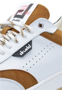 Sneakers in pelle bianca e cuoio - D-Vortex