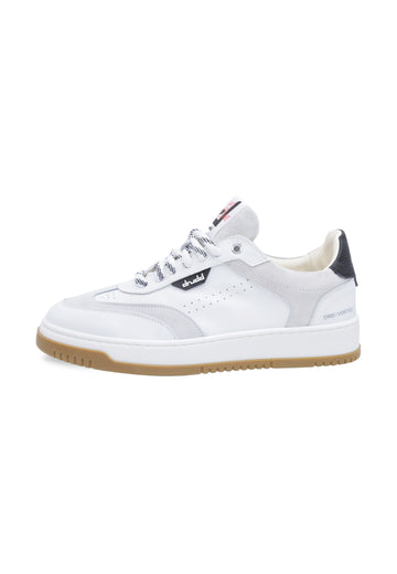 Sneakers in pelle bianca e nera - D-Vortex