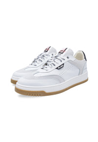 Sneakers in pelle bianca e nera - D-Vortex