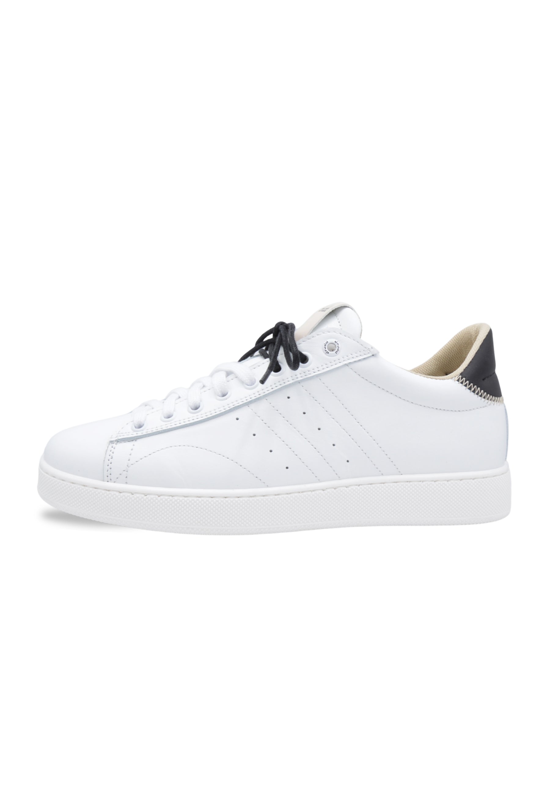 Sneakers in pelle bianca e nera - D-will
