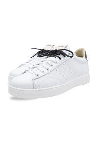 Sneakers in pelle bianca e nera - D-will
