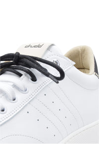 Sneakers in pelle bianca e nera - D-will
