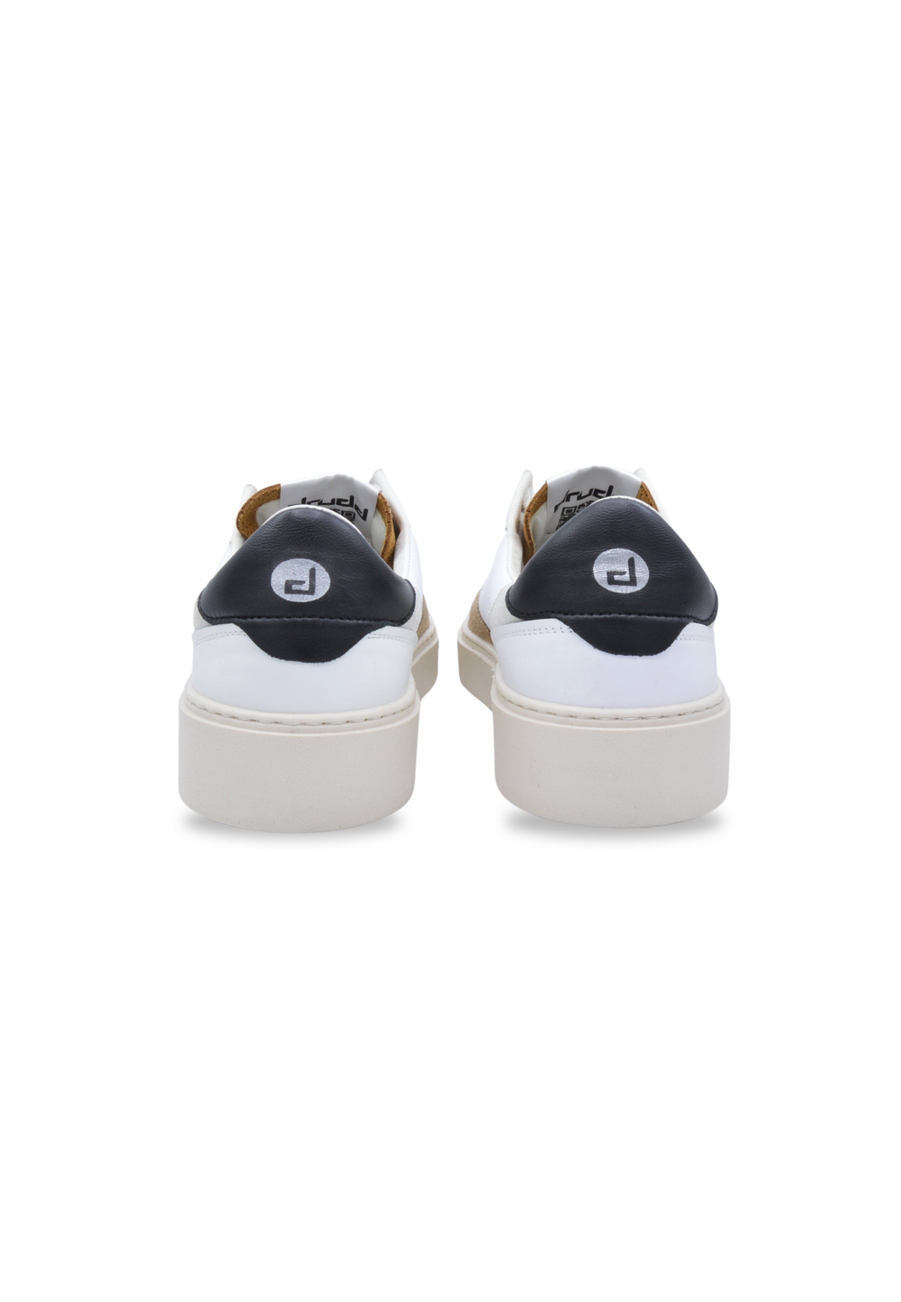 Sneakers in pelle e camoscio white e beige - D-Zeus 2.0
