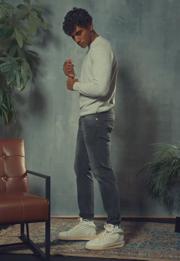 Sneakers in pelle bianca - D-Mark