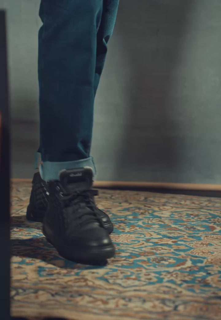 Sneakers in pelle nera - D-Mark